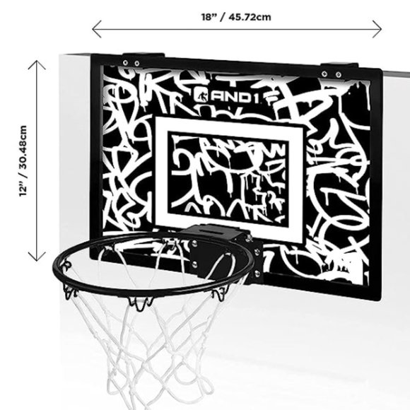 AND 1 Over the Door Mini Hoop - Picture 3 of 4